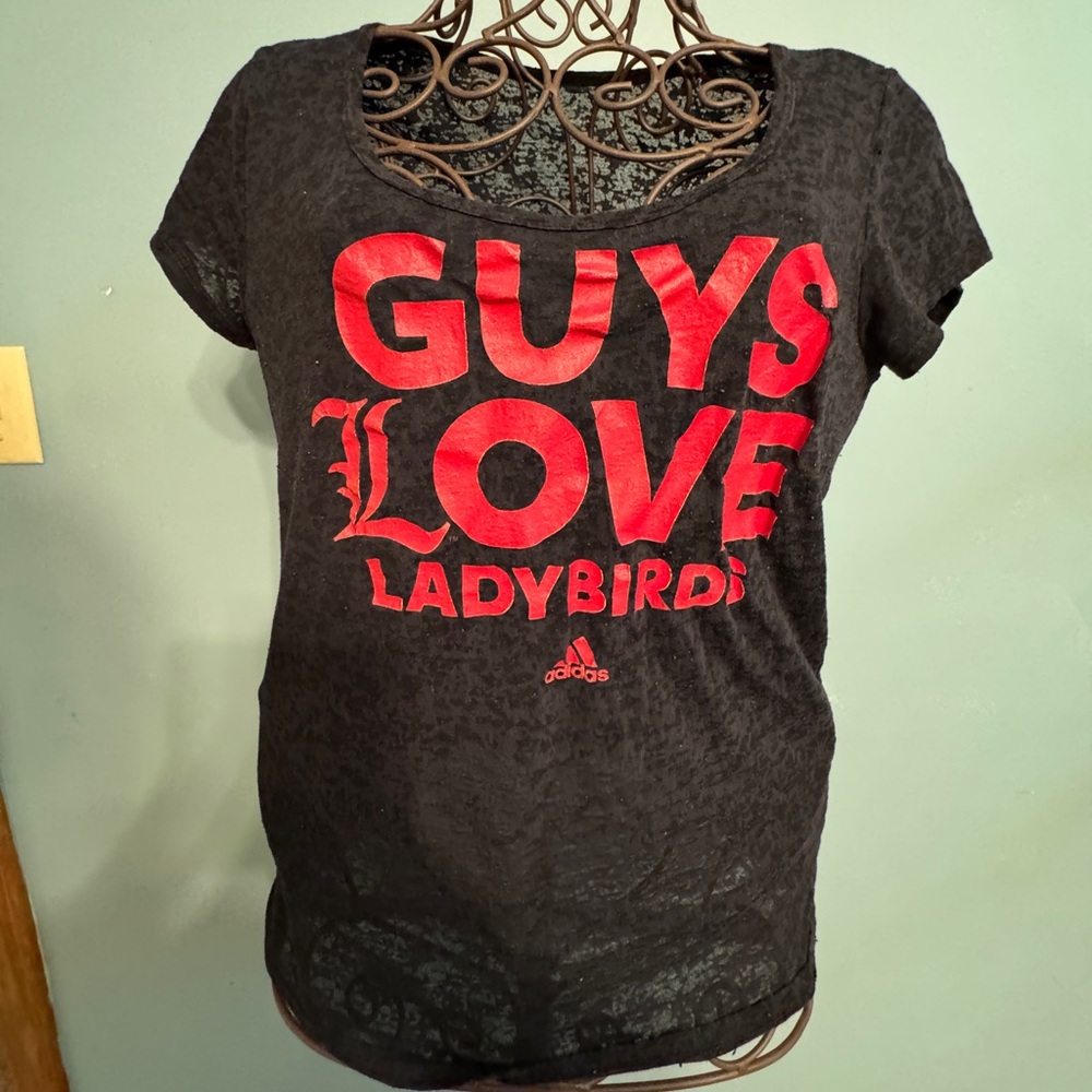 Adidas Black  T-Shirt Louisville Cardinals